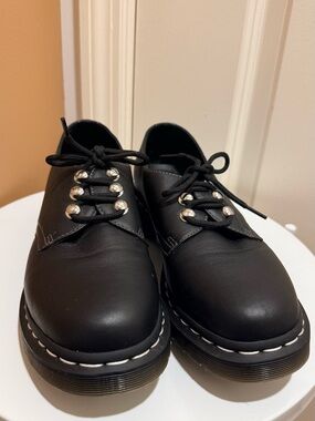 Dr. Martens Chunky Black Lace-Up Platform Shoes